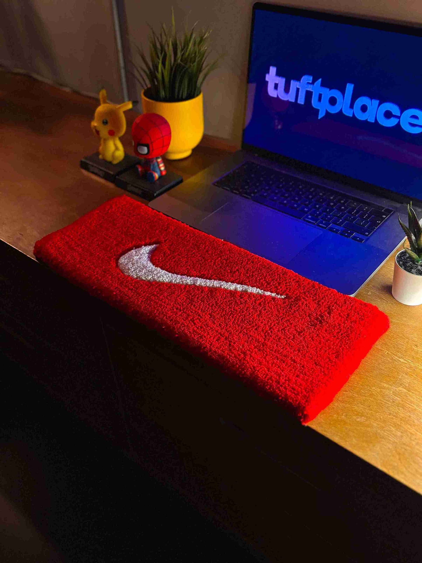 Sneakerhead Table Top & Keyboard Rug by Tuftplace