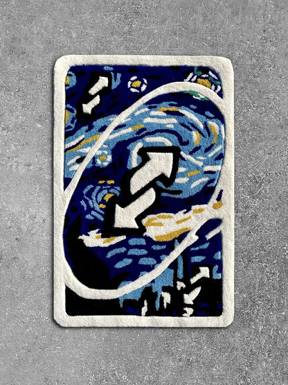 Starry Night Reverse Card Custom Rug by Tuftplace