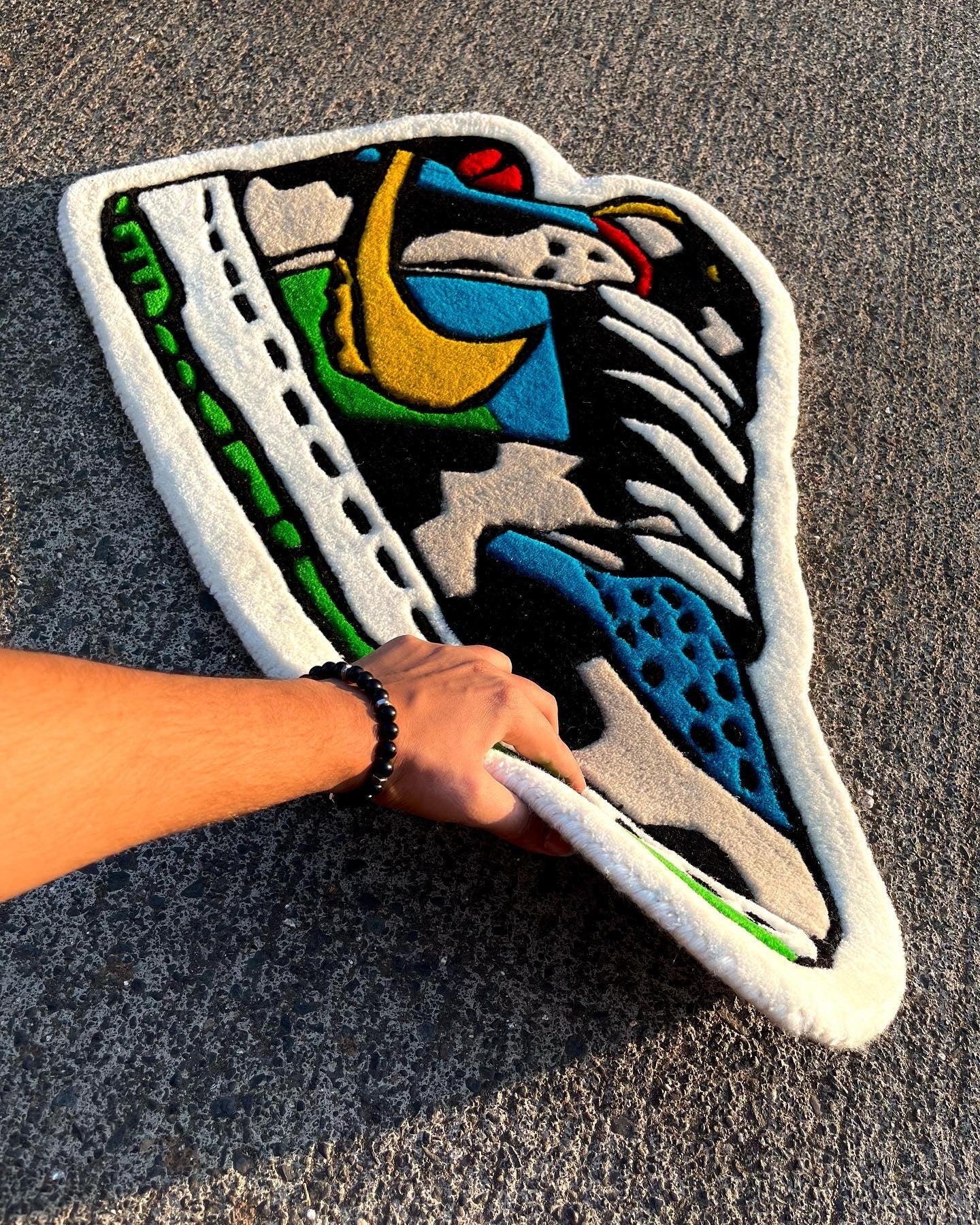 Chunky Dunks Sneakers Custom Rug by Tuftplace