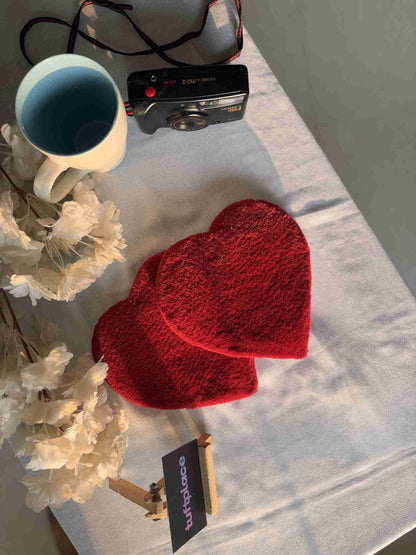 Heart Tufted Coasters