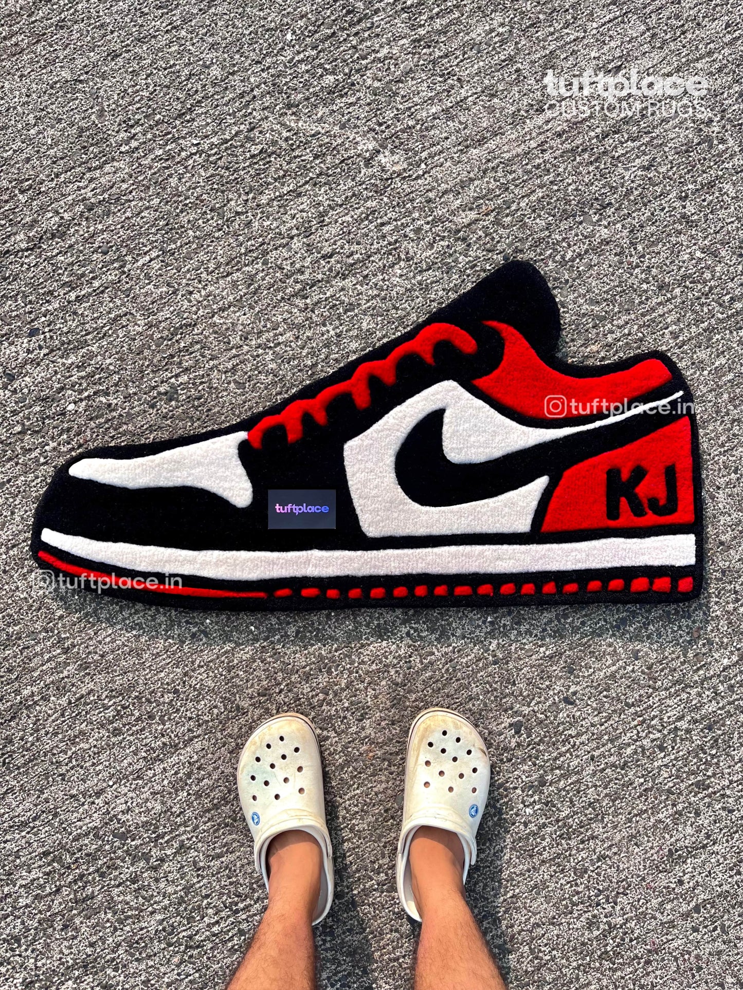 Jordan 1 Sneaker Custom Rug by Tuftplace