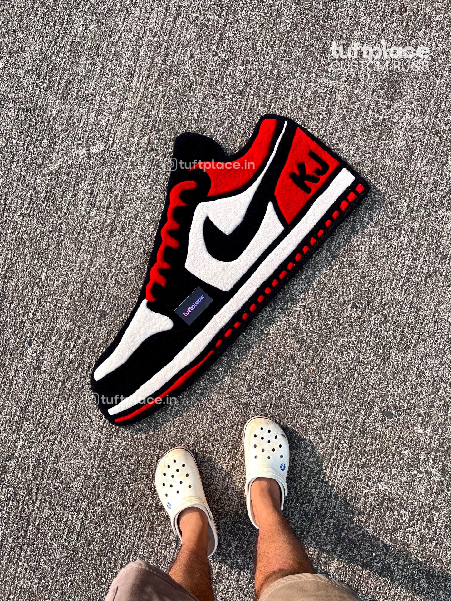 Jordan 1 Sneaker Custom Rug by Tuftplace