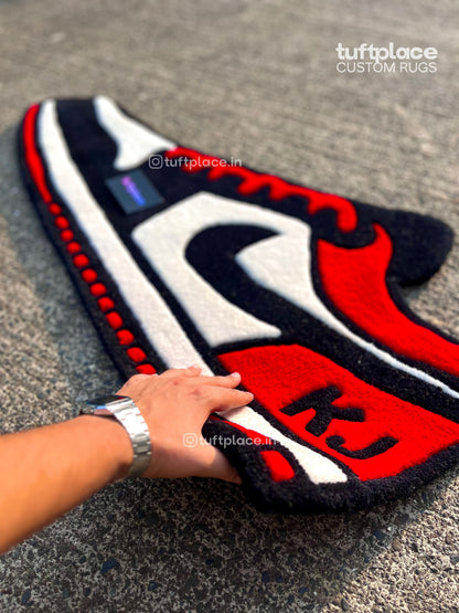 Jordan 1 Sneaker Custom Rug by Tuftplace