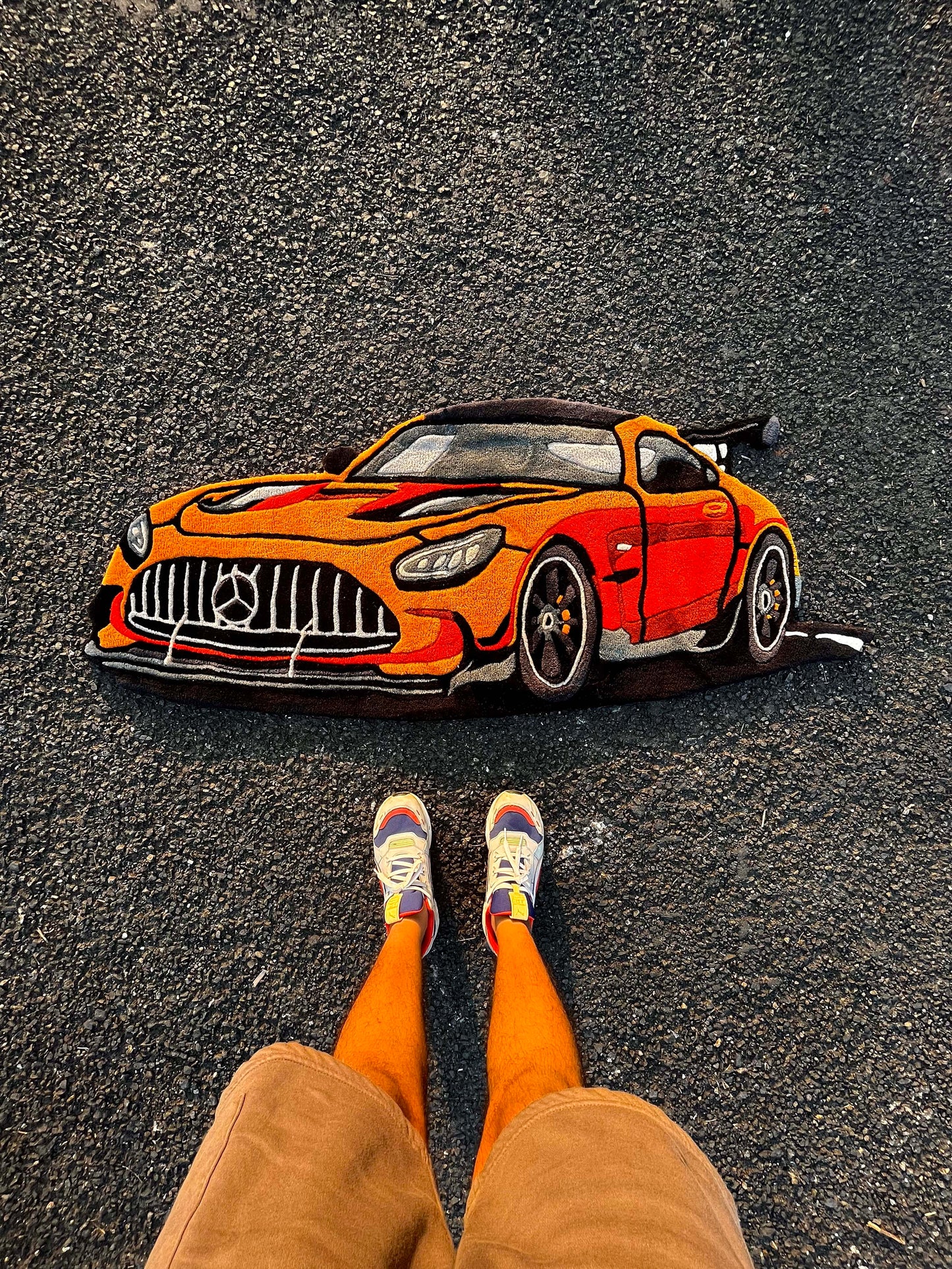 AMG Car Custom Rug by Tuftplace