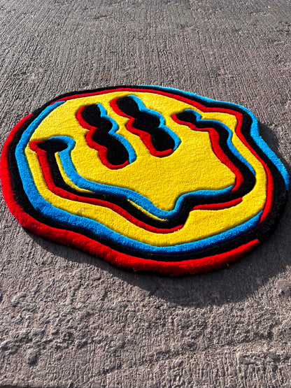 Trippy Smiley Custom Rug by Tuftplace