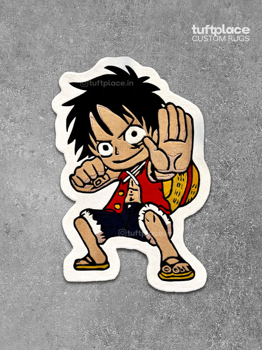 Luffy Inspired Art Custom Rug by Tuftplace