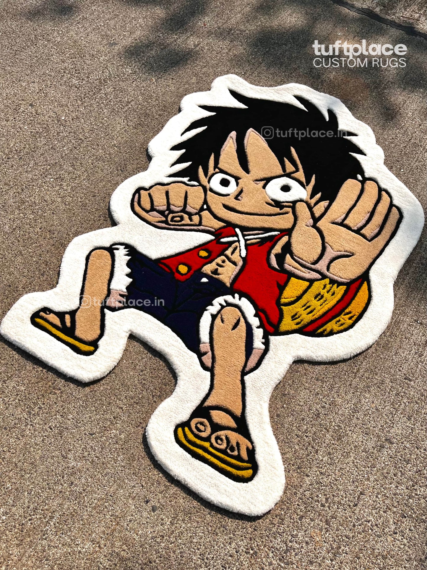 Luffy Inspired Art Custom Rug by Tuftplace