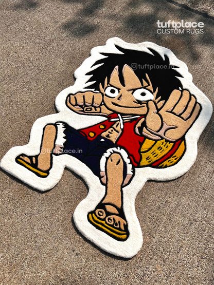 Luffy Inspired Art Custom Rug by Tuftplace