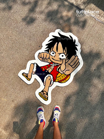 Luffy Inspired Art Custom Rug by Tuftplace