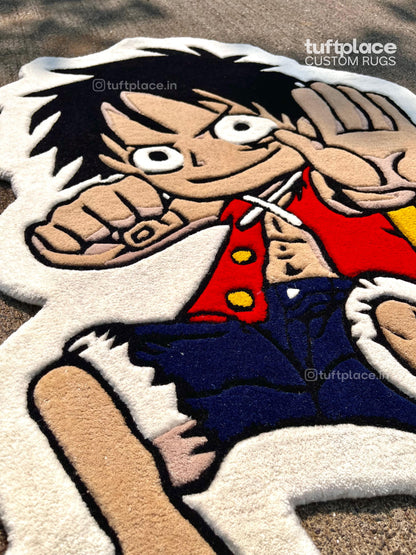 Luffy Inspired Art Custom Rug by Tuftplace