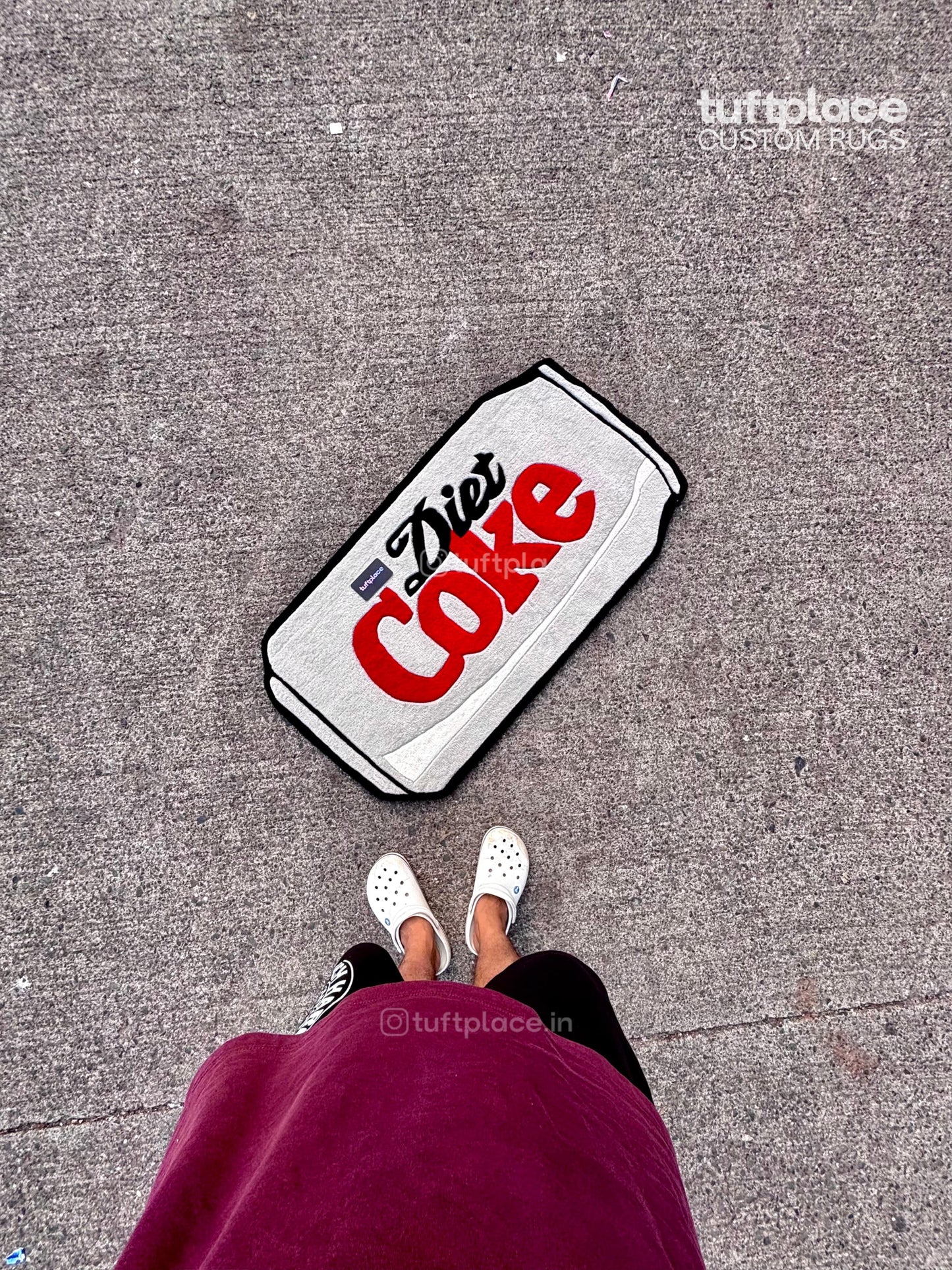 Diet Coke Art Custom Rug by Tuftplace