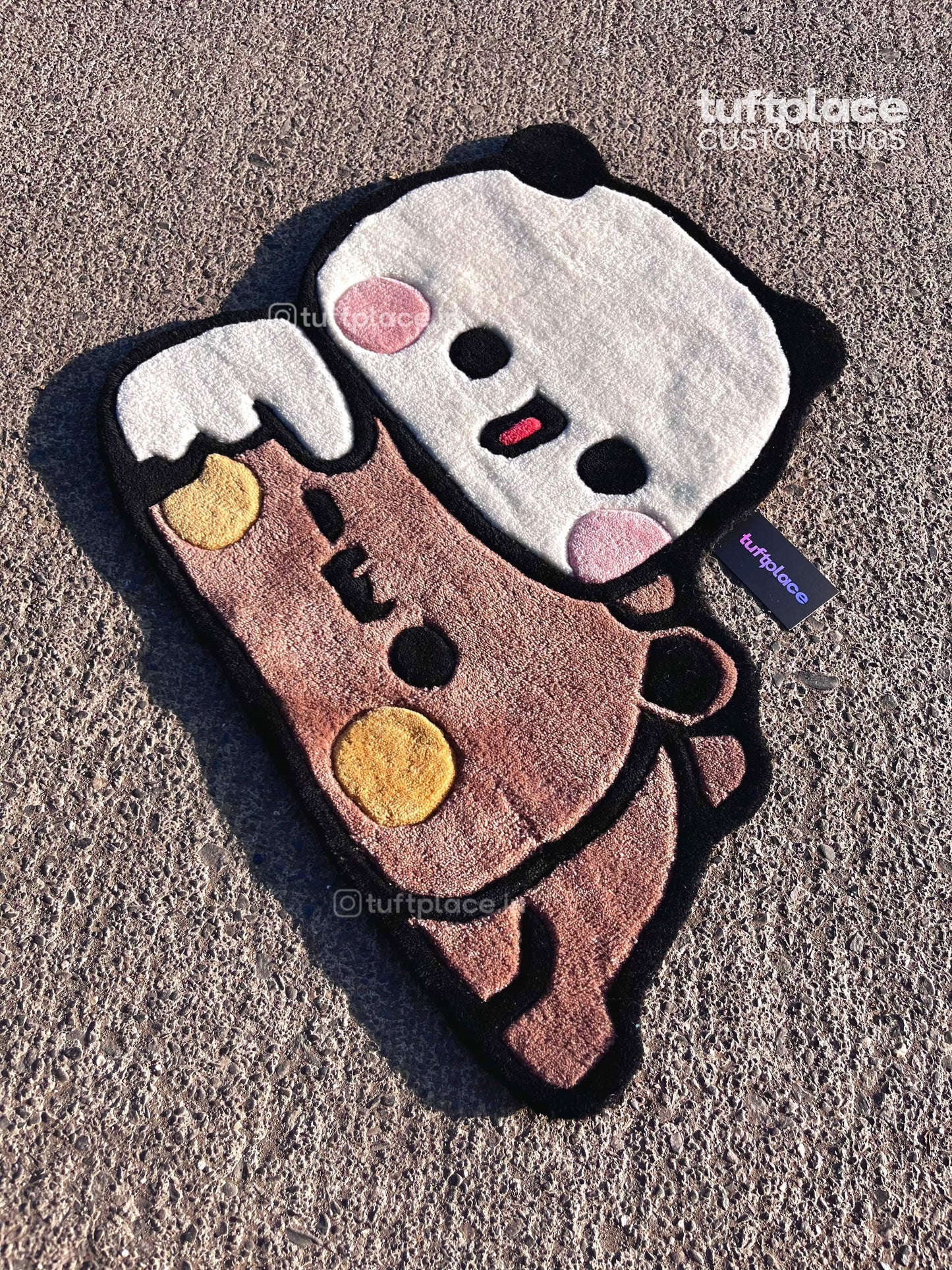 Cute Bear n Panda Custom Rug by Tuftplace