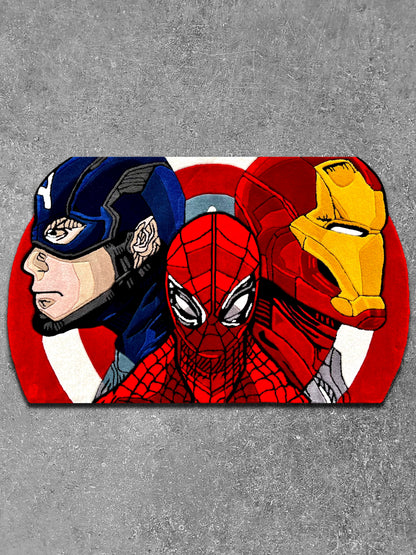 Superheroes Assemble Custom Rug by Tuftplace