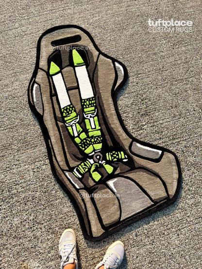 Race Car Seat Custom Rug by Tuftplace