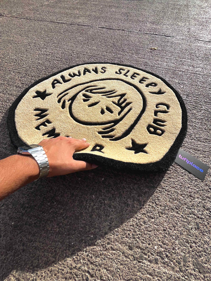 Always Sleepy Club Custom Rug by Tuftplace