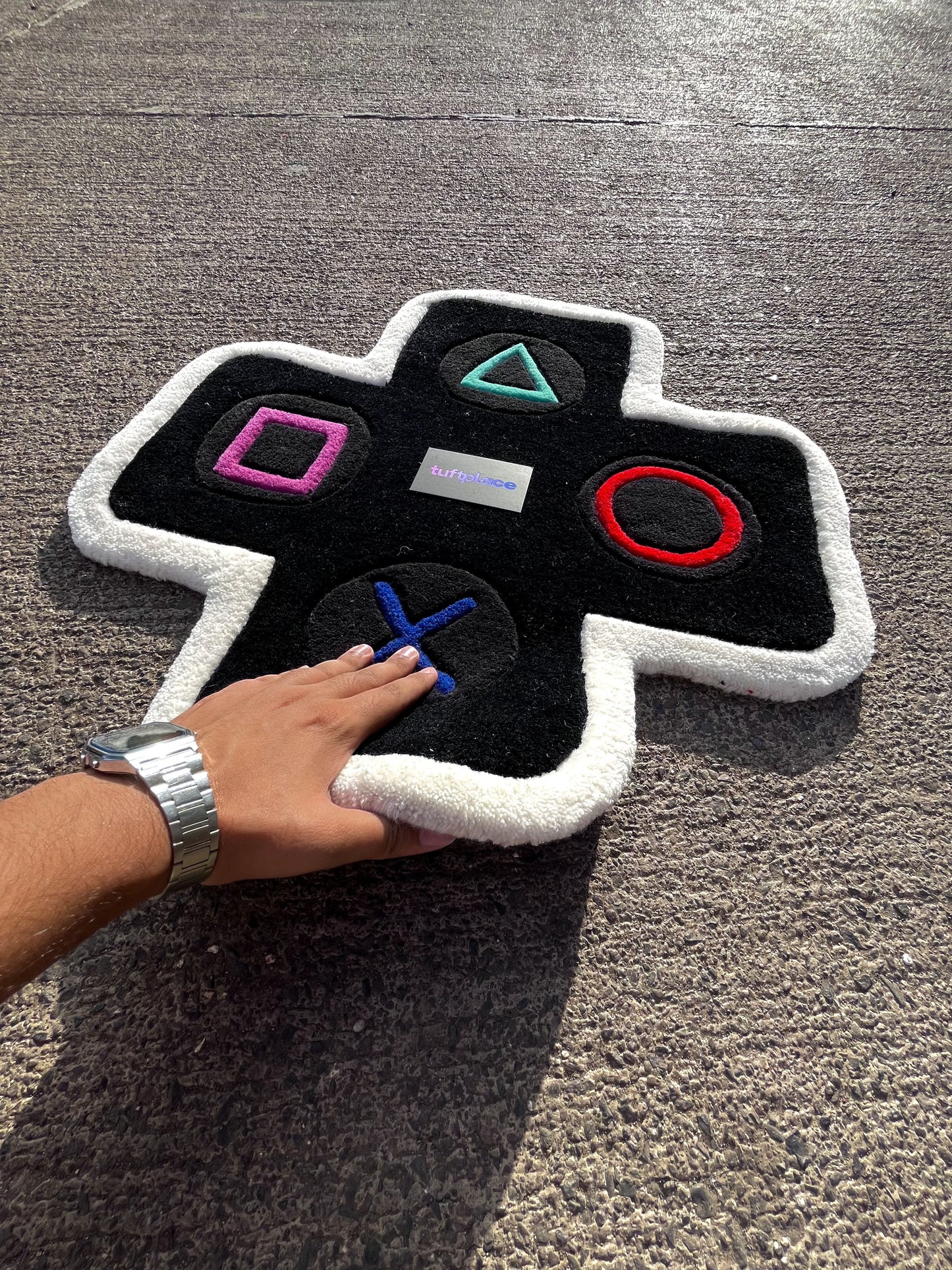 PS Buttons Custom Rug by Tuftplace