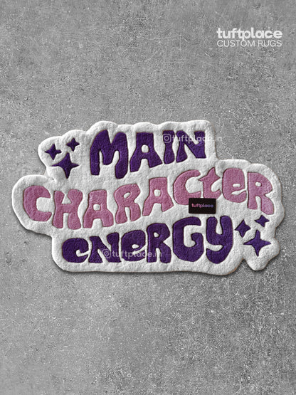 Main Character Energy Lavender Custom Rug by Tuftplace