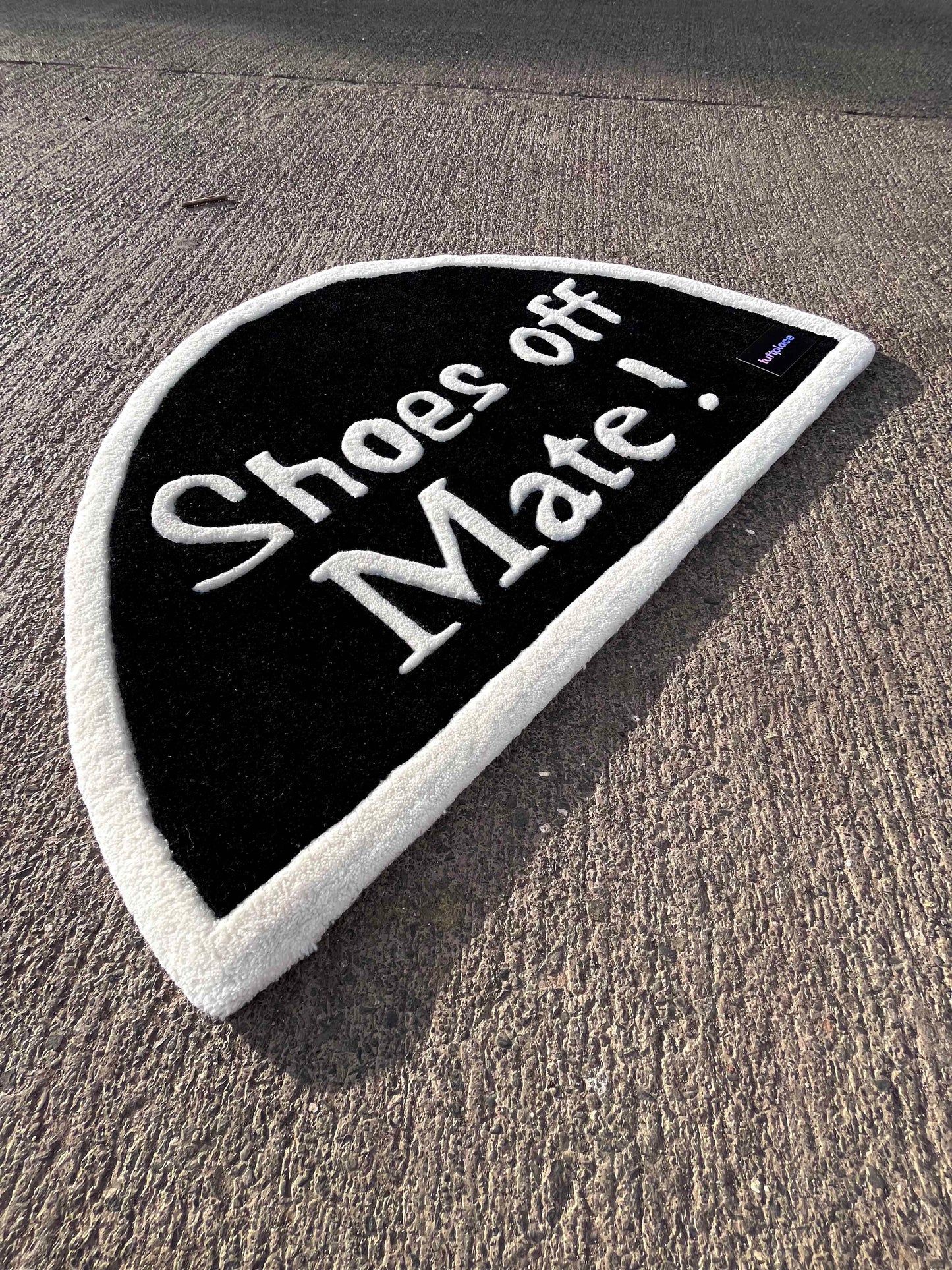 Shoes Off Mate Custom Rug by Tuftplace