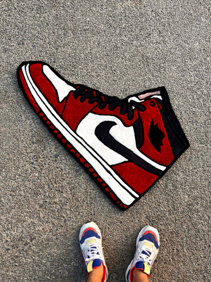 AJ1 Chicago Sneakers Custom Rug by Tuftplace