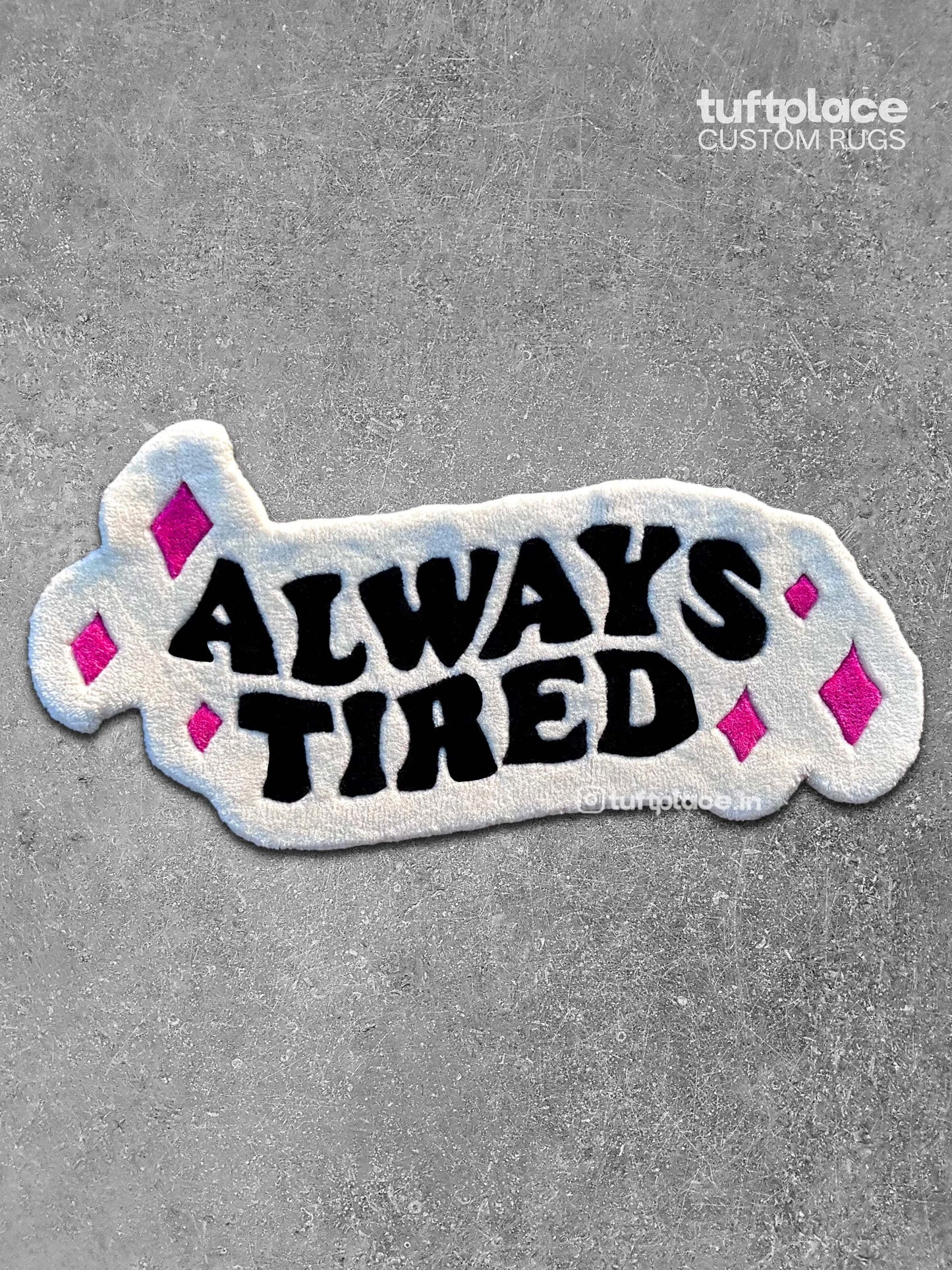 Always Tired Custom Rug by Tuftplace