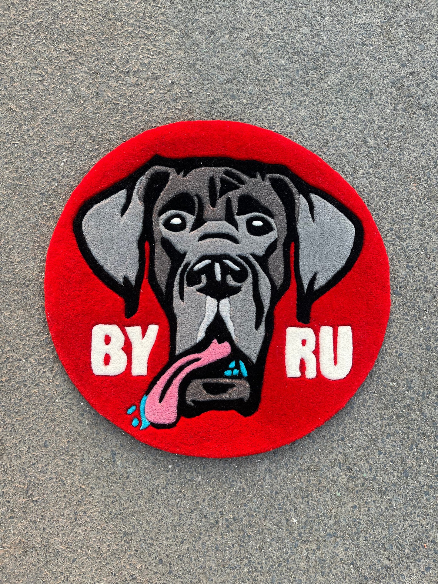 Byru Dog Custom Rug 01 by Tuftplace