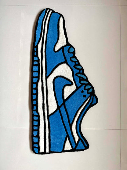 UNC Dunks Sneakers Custom Rug by Tuftplace