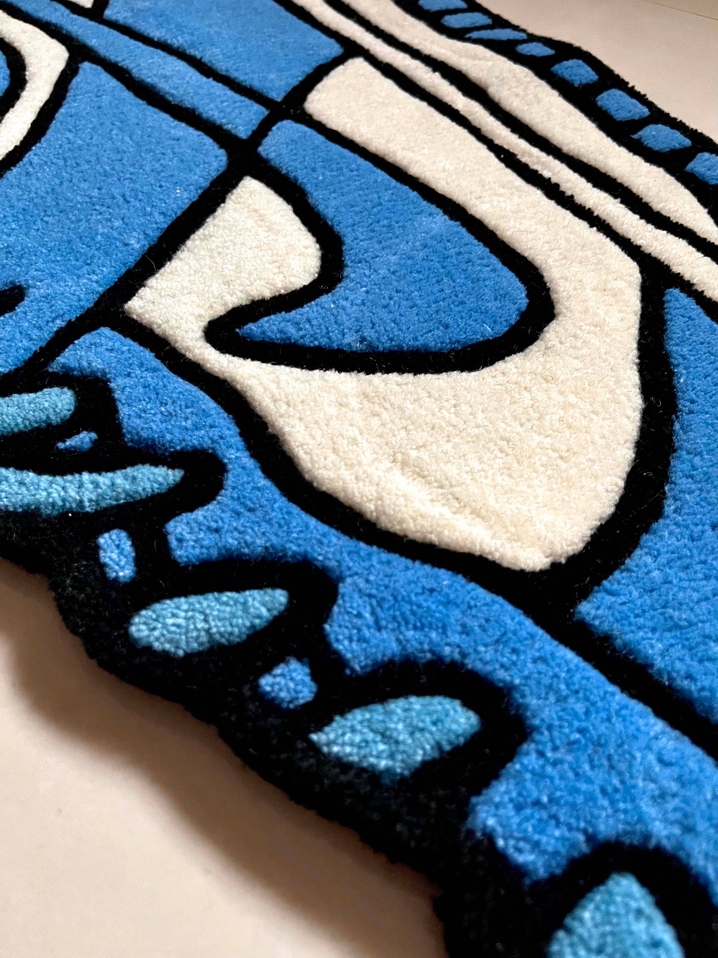 UNC Dunks Sneakers Custom Rug by Tuftplace