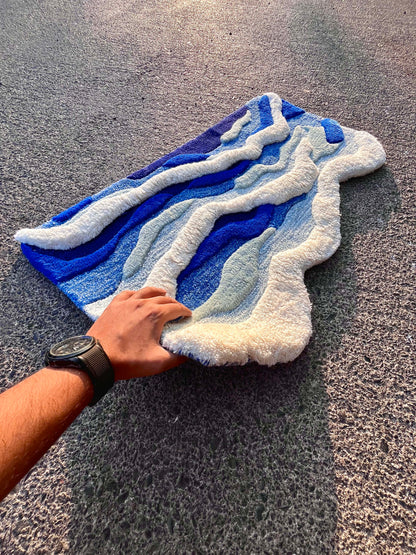 Ocean Waves Custom Rug by Tuftplace