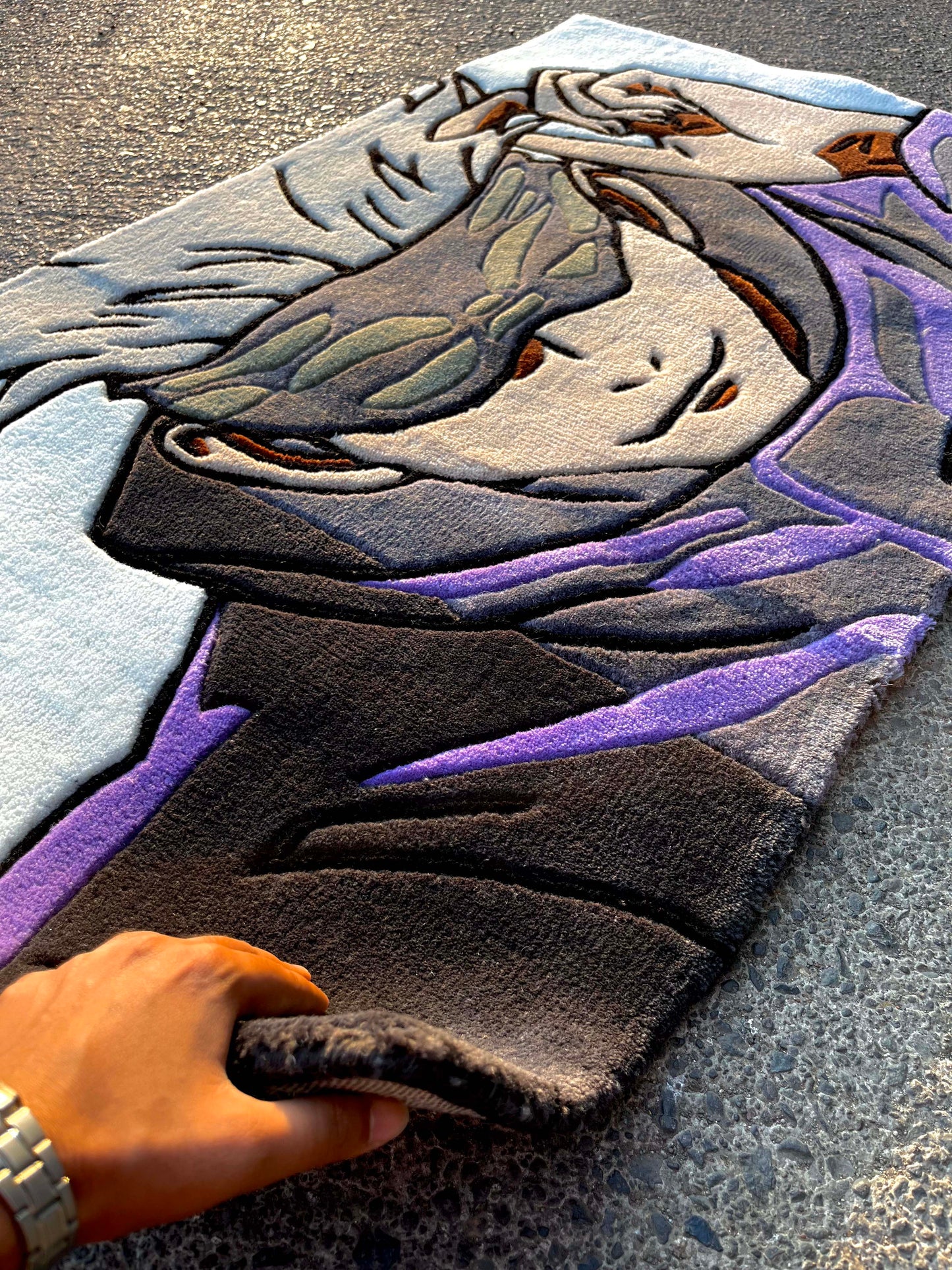 Gojo Anime Custom Rug by Tuftplace