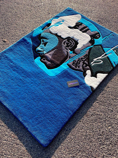 Lewis Hamilton Custom Rug by Tuftplace