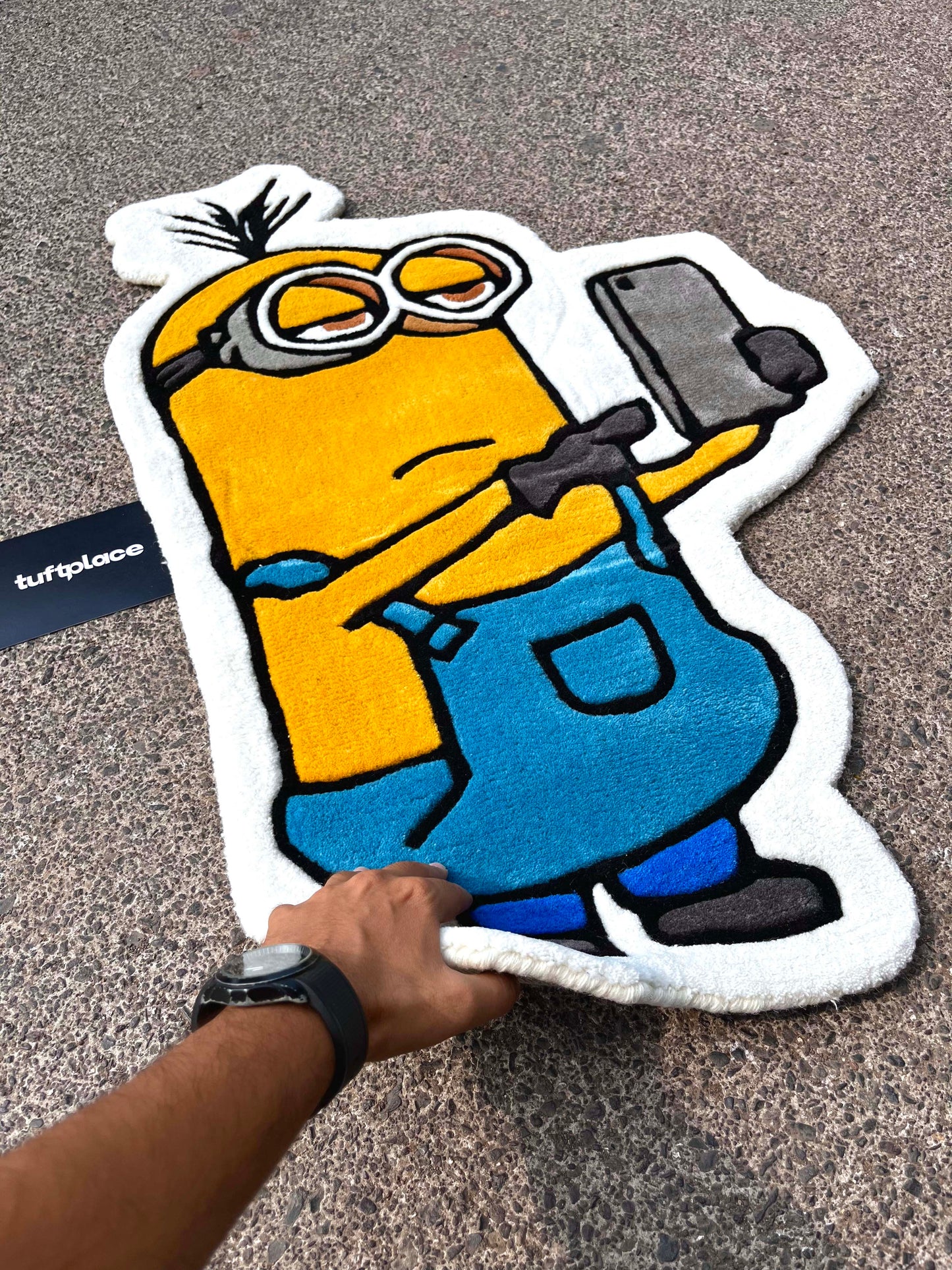 Kevin's Selfie Custom Rug by Tuftplace