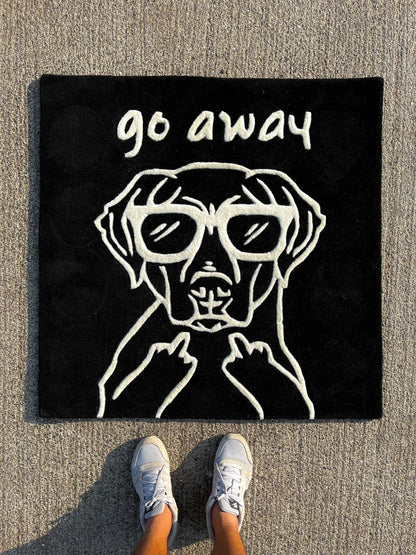 Go Away Labrador Custom Rug by Tuftplace