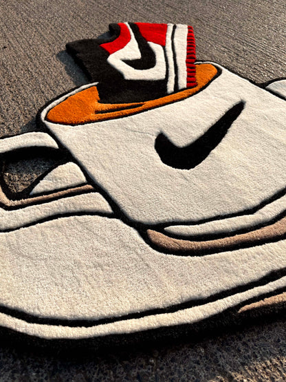 Dunk My Bred Sneakers Custom Rug by Tuftplace