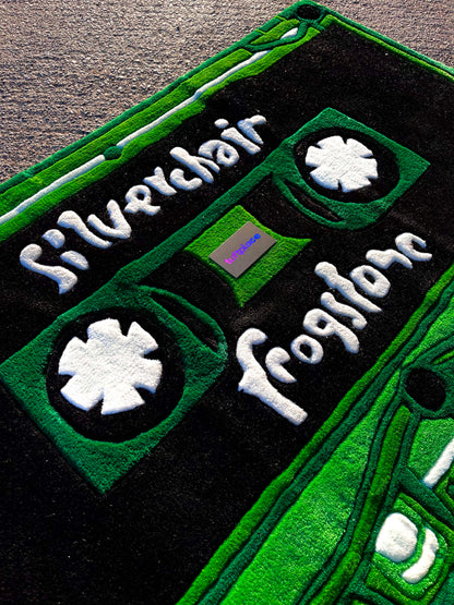 Green Cassette Custom Rug by Tuftplace