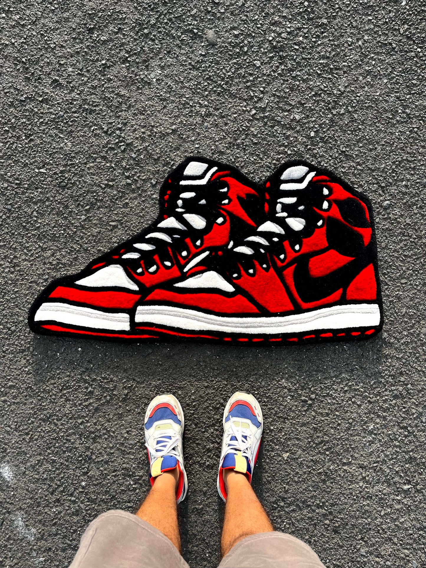 AJ Sneaker Pair Custom Rug by Tuftplace