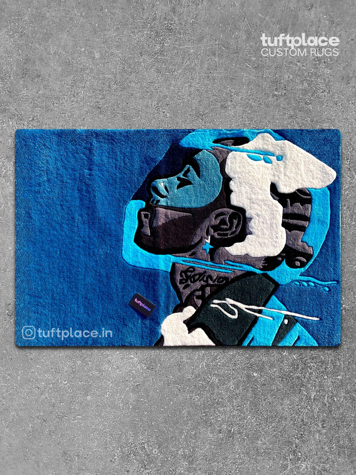 Lewis Hamilton Custom Rug by Tuftplace