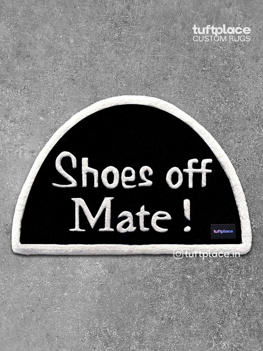 Shoes Off Mate Custom Rug by Tuftplace