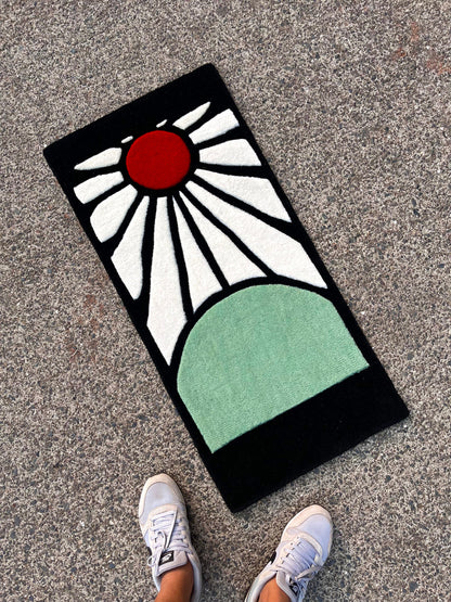 Hanafuda Earring Custom Rug by Tuftplace